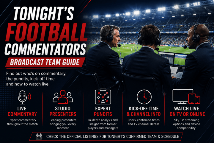 Tonight's Football Commentators on Sky Sports: Broadcast Team Guide